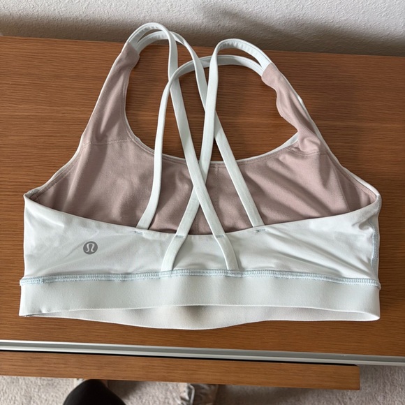 Womens Lululemon Athletica White Strappy Sports Bra | Size M - Picture 4 of 6